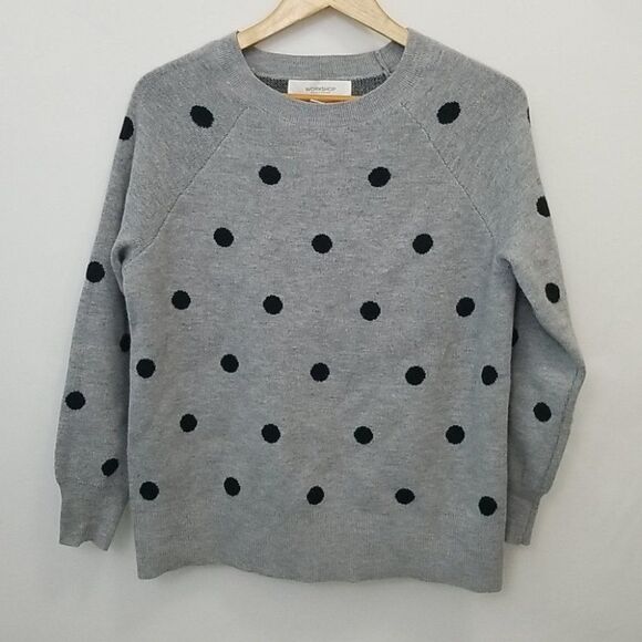 Workshop Republic Clothing Sweaters - Workshop Republic Polkadot Sweater - Medium
